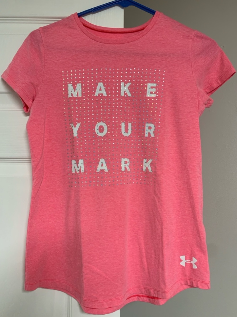 Under Armour Girls' Pink 'Make Your Mark' Short Sleeve Tee